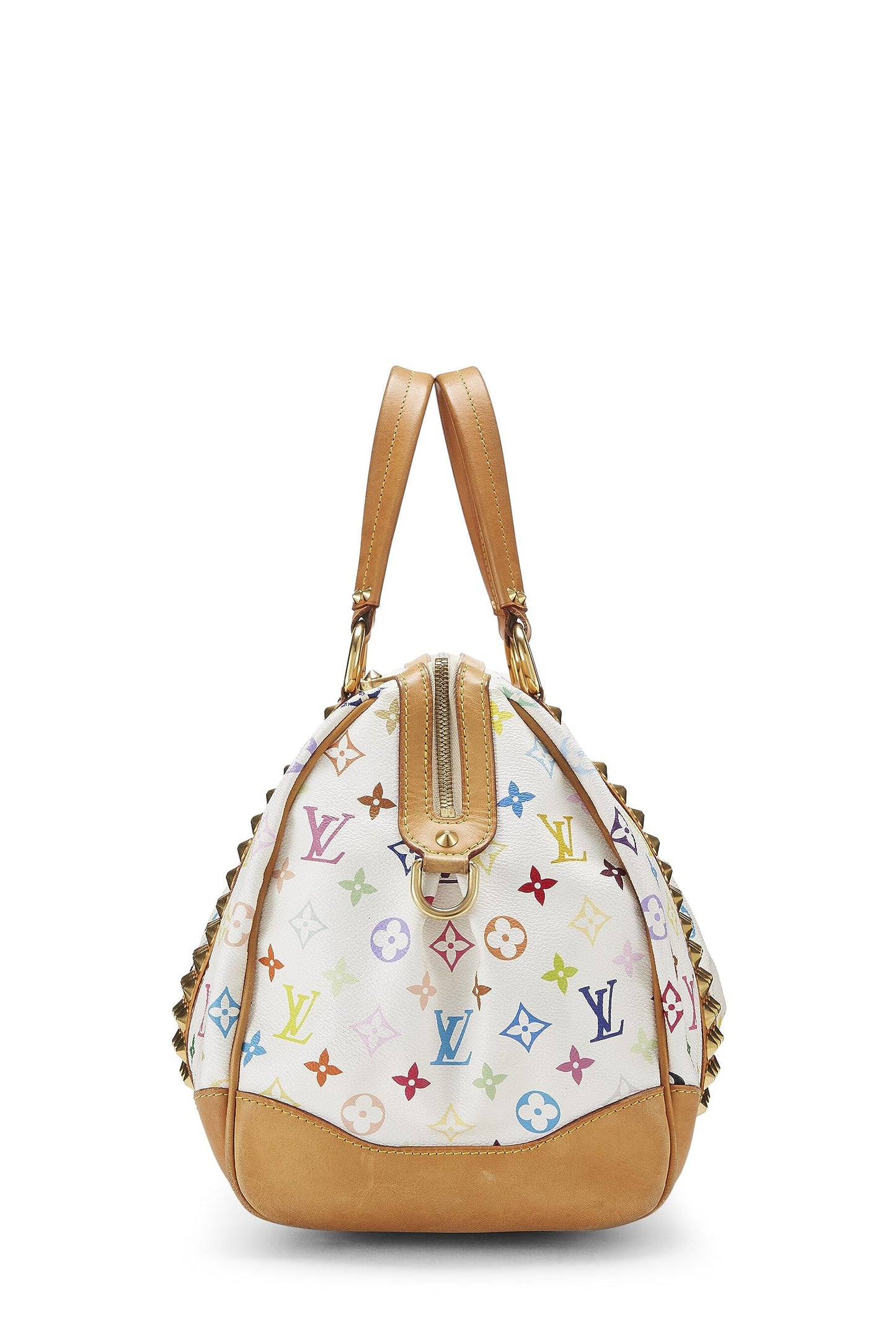 Louis Vuitton, Takashi Murakami x Louis Vuitton Blanc Monogram Multicolore Courtney MM, Blanc