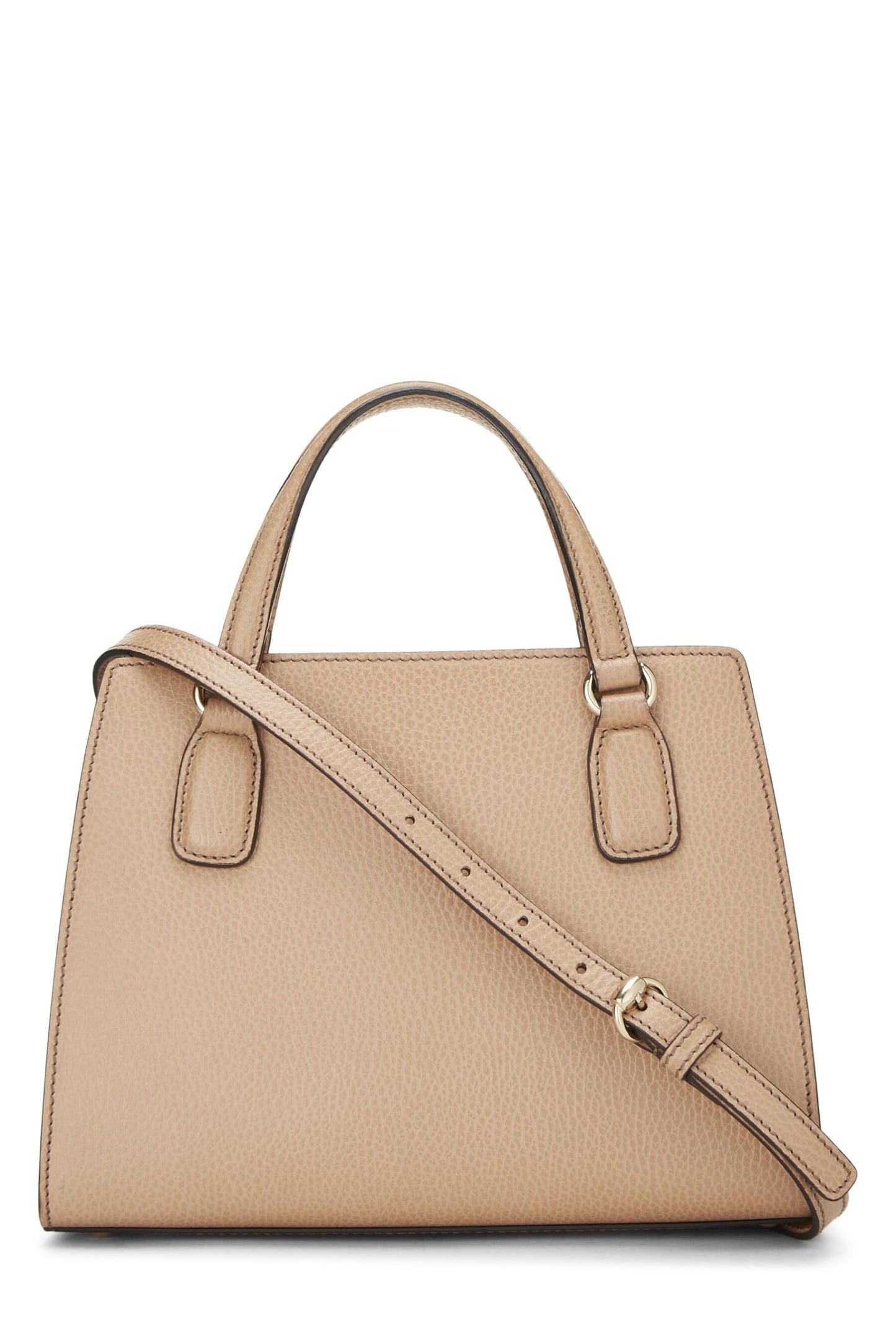 Gucci, Pre-Loved Beige Grained Leather Soho Handbag, Beige