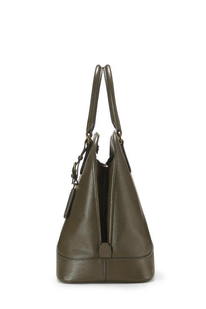 Prada, Bolso tote Saffiano Dome verde Pre-Loved, Verde