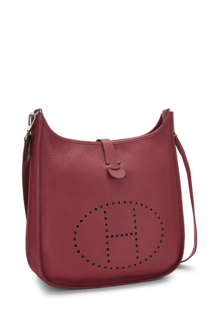 Hermès, Pre-Amado Ruby Clemence Evelyne III GM, Ruby