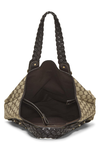 Gucci, Bolso tote Pelham de lona GG original Pre-Loved, Marrón