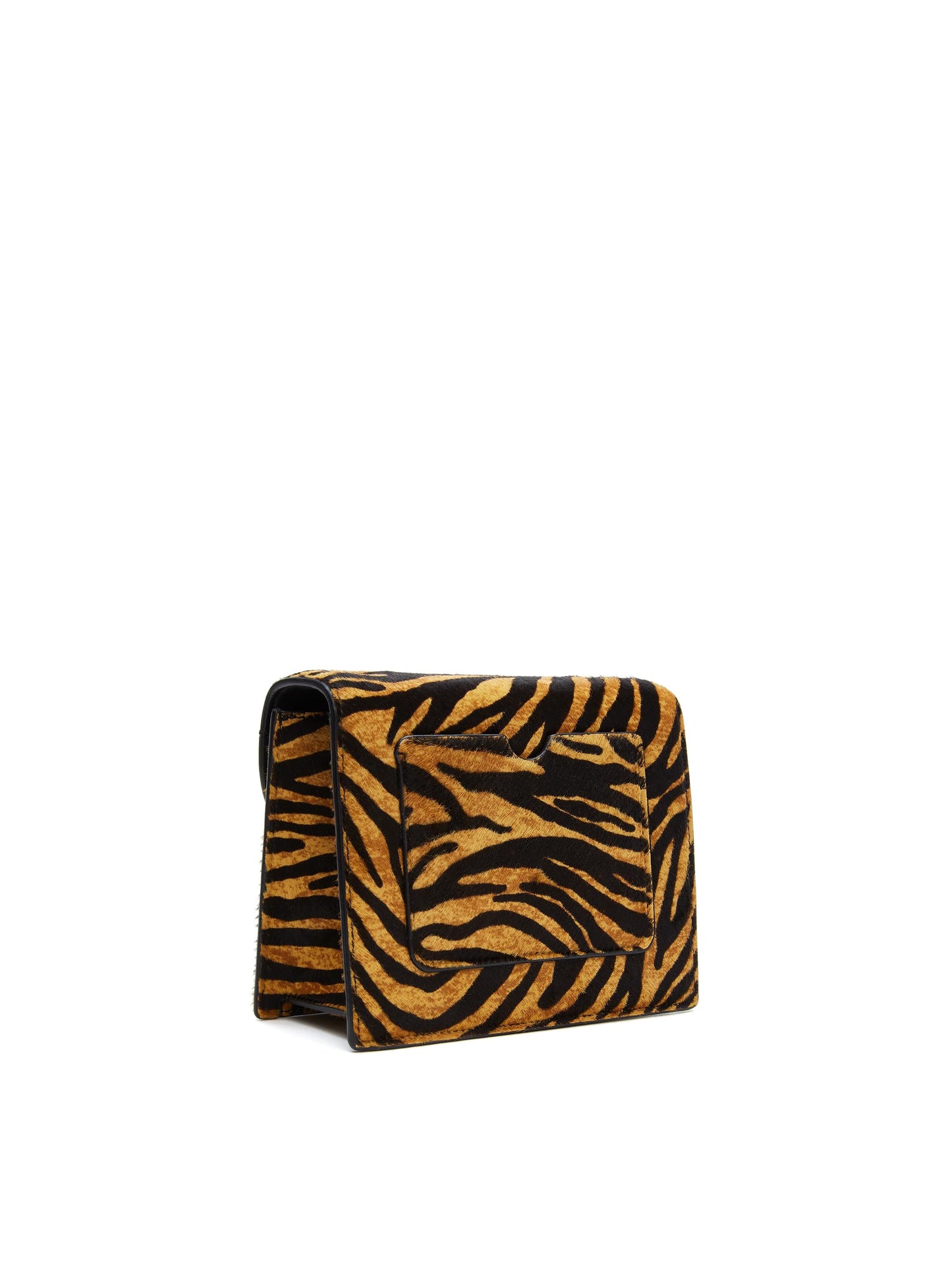 Oscar de la Renta, Bolso mini TRO con estampado de tigre, Miel