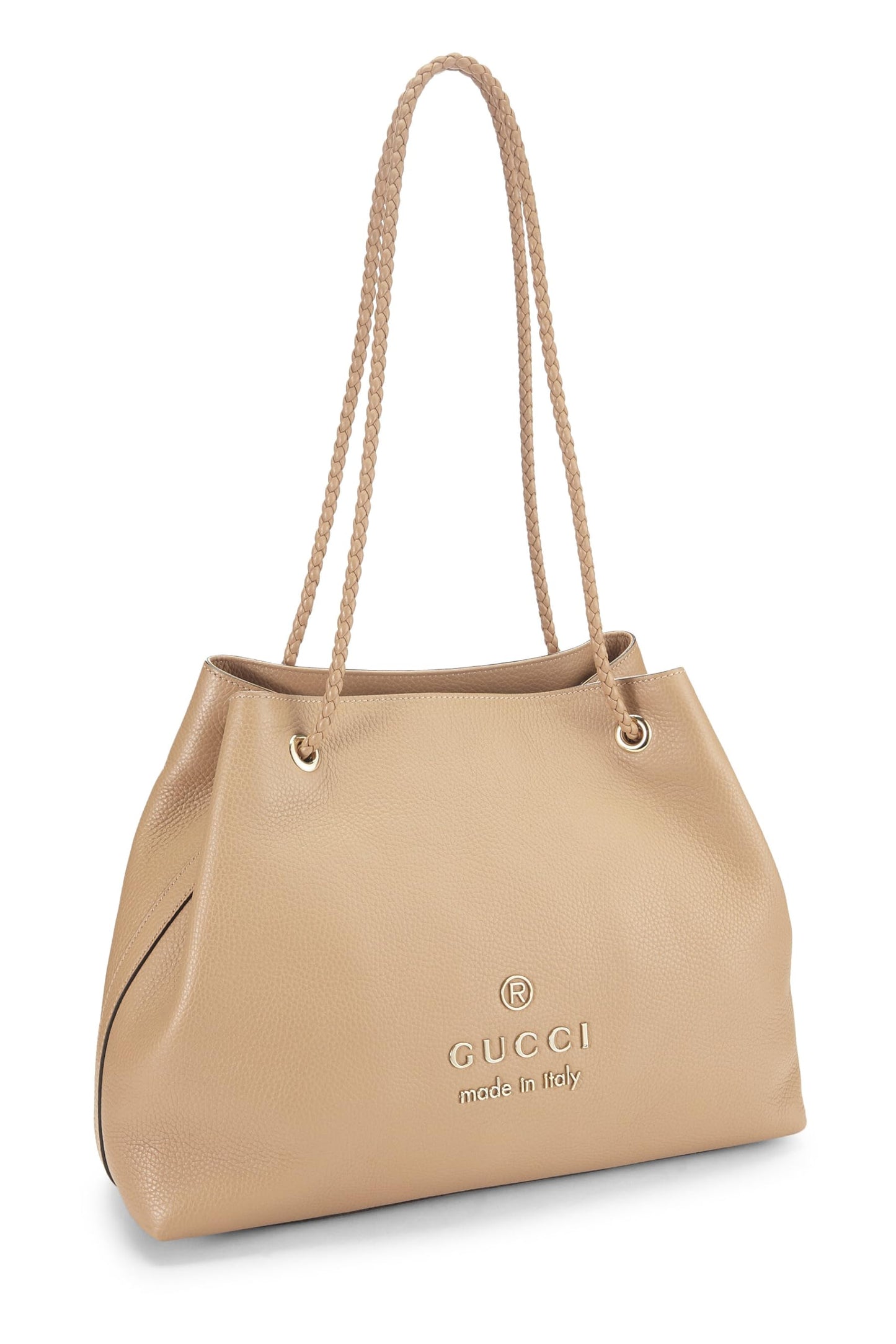 Gucci, sac fourre-tout Gifford en cuir beige d'occasion, beige