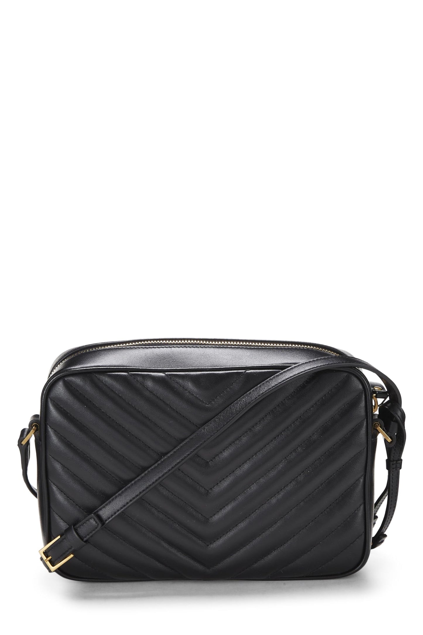 Yves Saint Laurent, Pre-Loved Black Quilted Calfskin Lou Camera Bag, Black