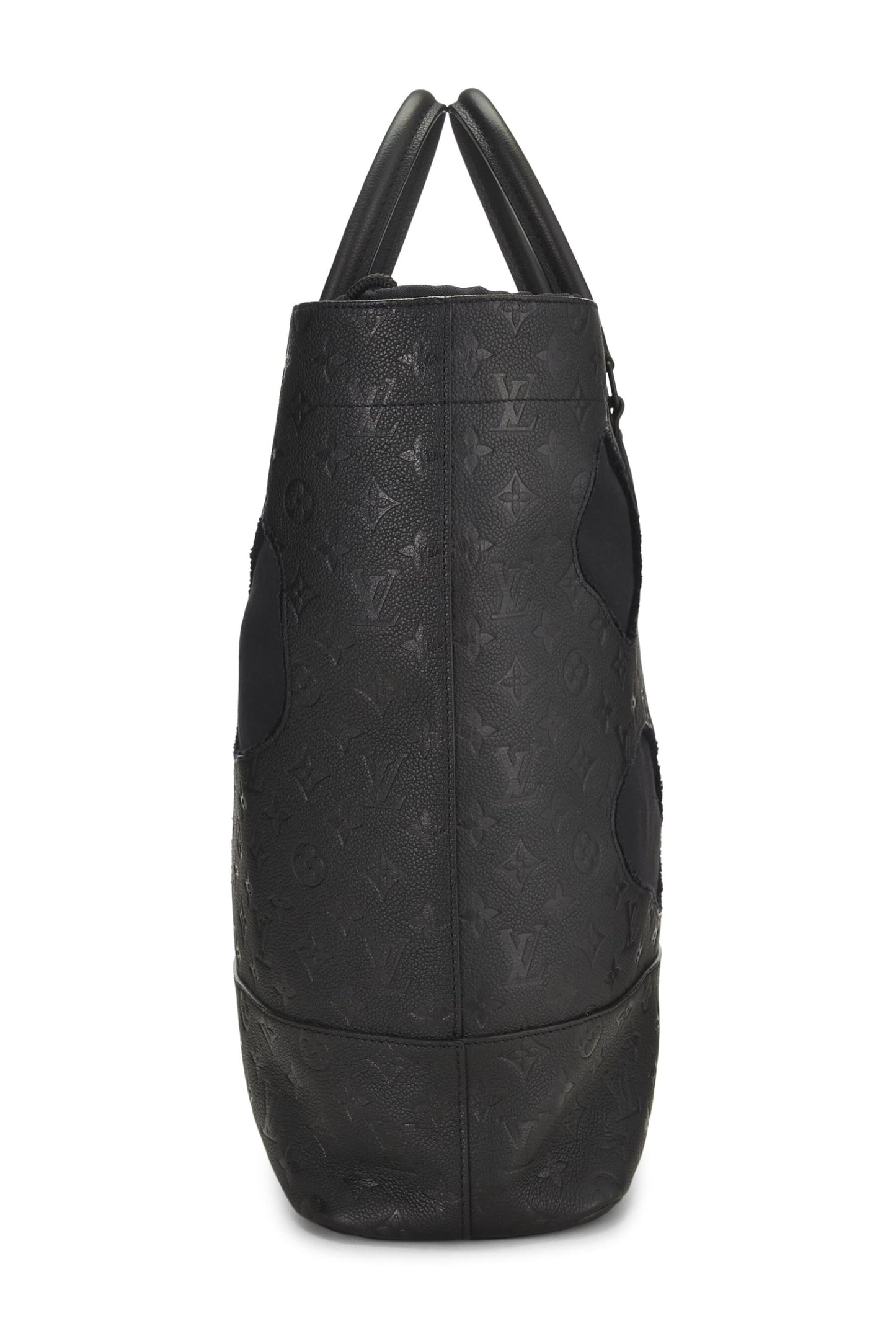 Louis Vuitton, Sac Empreinte monogramme noir avec trous COMME DES GARÇONS x Louis Vuitton pré-aimé, Noir