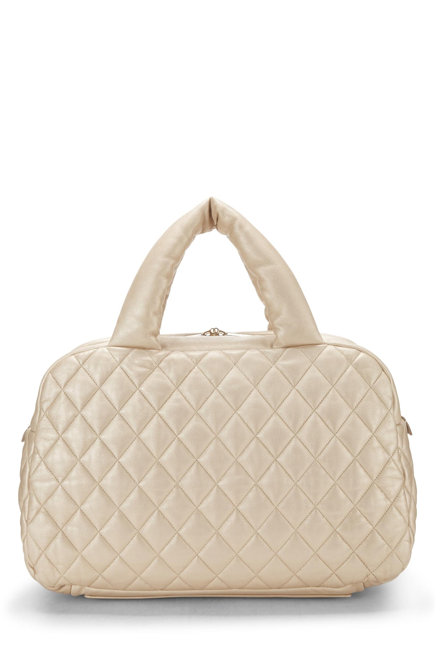 Chanel, Bolso bowling Coco Cocoon de cuero dorado Pre-Loved, Dorado