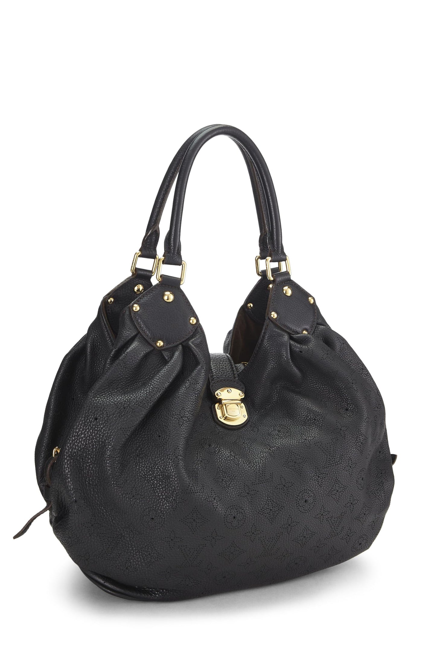 Louis Vuitton, Pre-Loved Black Monogram Mahina Large, Black