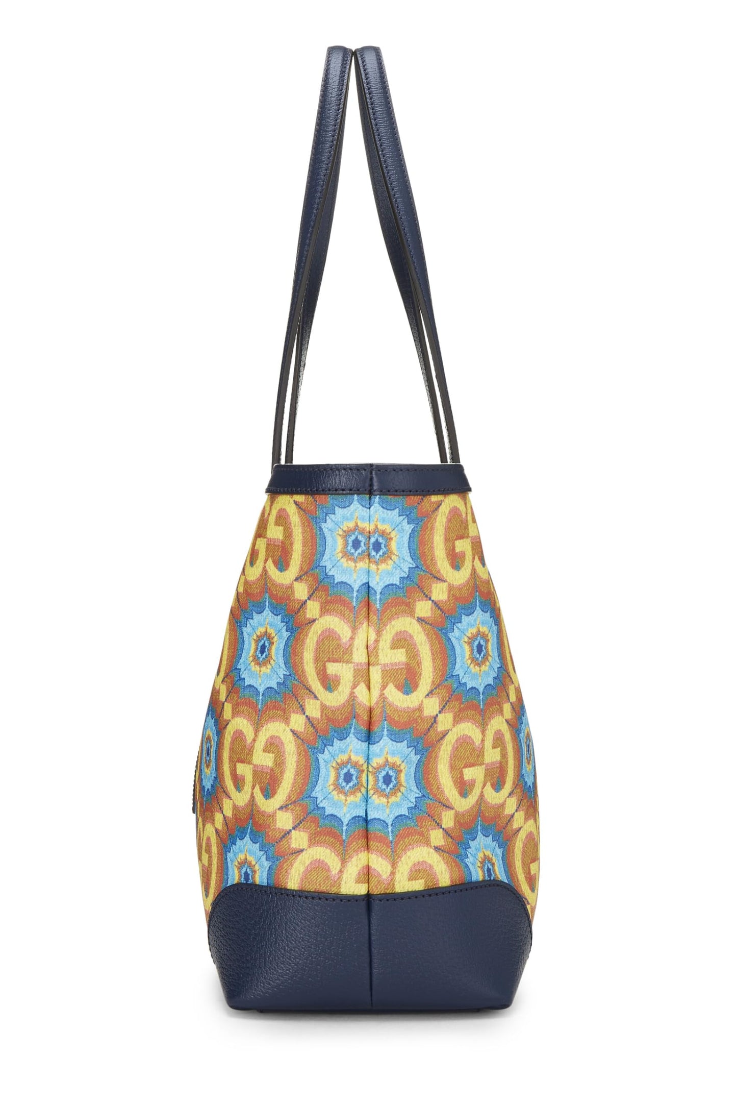 Gucci, sac fourre-tout Ophidia Kaleidoscope en toile enduite bleu marine d'occasion, bleu marine