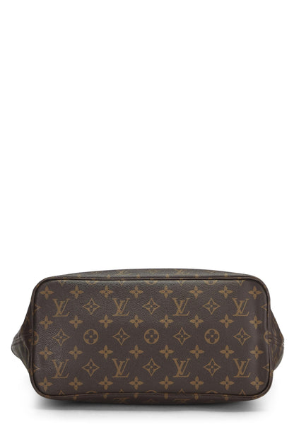 Louis Vuitton, Neverfull MM NM en toile Monogram d'occasion, rouge