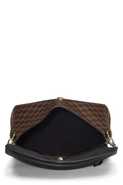 Louis Vuitton, Mensajero Damier Ebene Pre-Loved Beaubourg MM, Negro