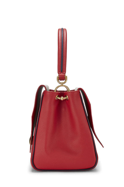 Louis Vuitton, Bolso con doble V de cuero rojo Pre-Loved, Rojo