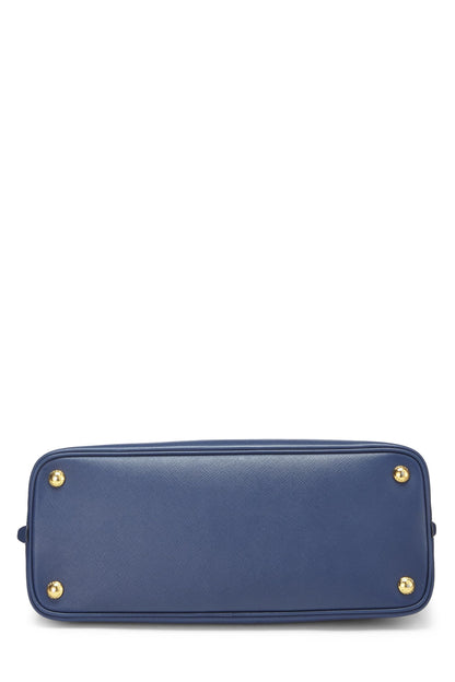 Prada, Promenade Medium Saffiano bleu d'occasion, bleu