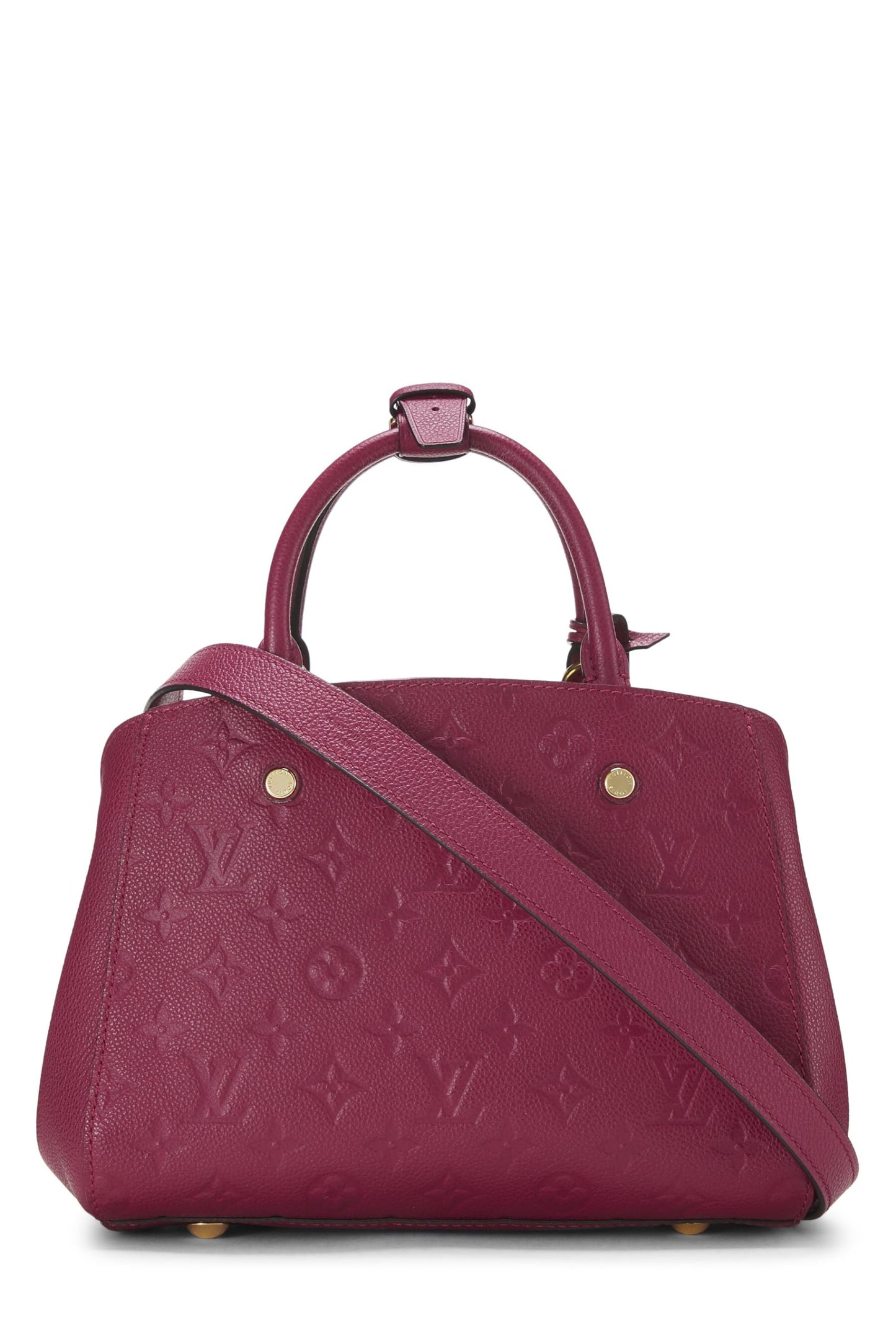 Louis Vuitton, Pre-Loved Pink Monogram Empreinte Montaigne BB, Pink