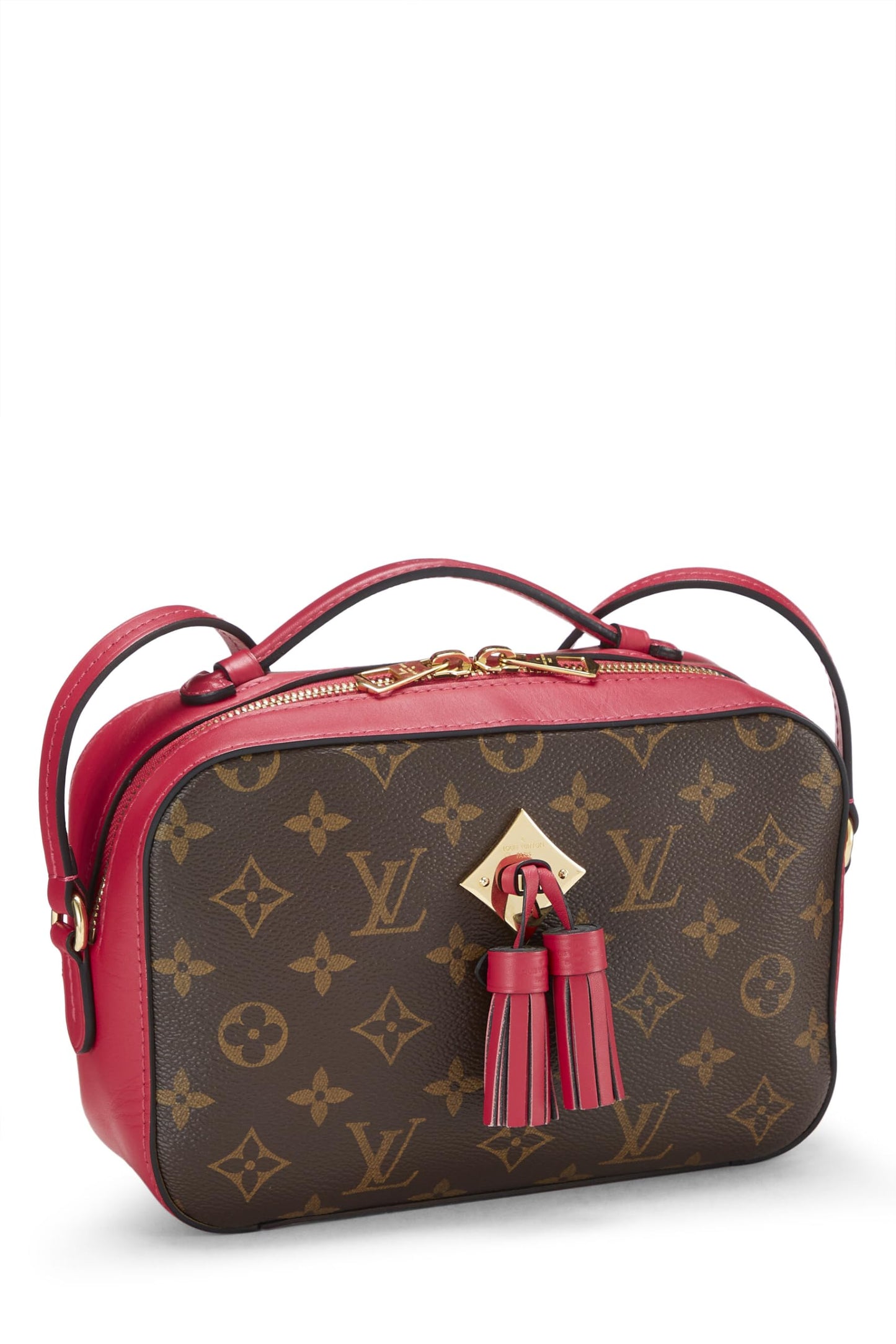 Louis Vuitton, Saintonge de lona con monograma rosa Pre-Loved, Rosa