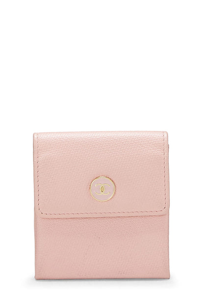 Chanel, Pre-Loved Pink Caviar 'CC' Coin Purse, Pink