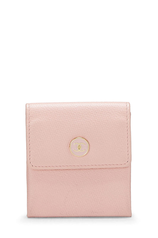 Chanel, Pre-Loved Pink Caviar 'CC' Coin Purse, Pink