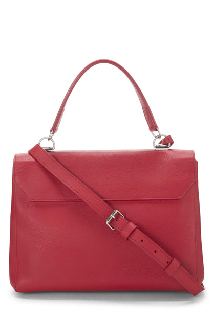 Louis Vuitton, Pre-Loved Red Leather Lockme II, Red