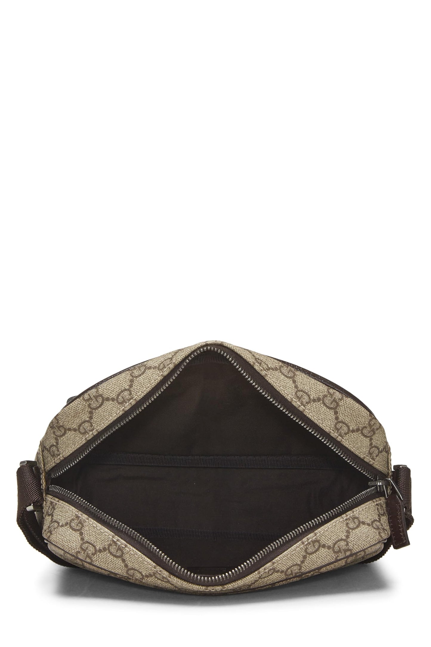 Gucci, sac photo en toile GG Supreme d'origine d'occasion, marron