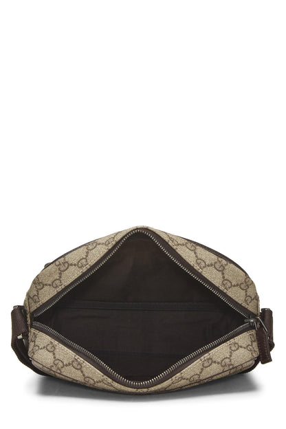 Gucci, sac photo en toile GG Supreme d'origine d'occasion, marron