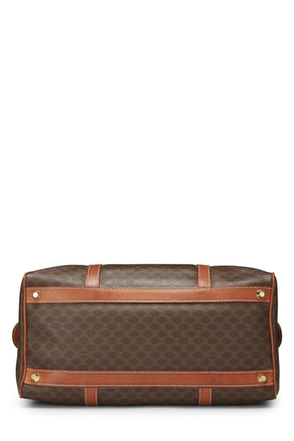 Céline, Sac Boston Macadam en toile enduite marron d'occasion, marron