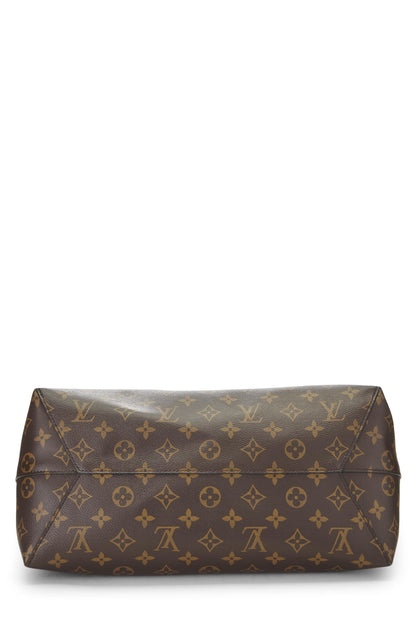 Louis Vuitton, sac hobo à fleurs Monogram bordeaux d'occasion, bordeaux