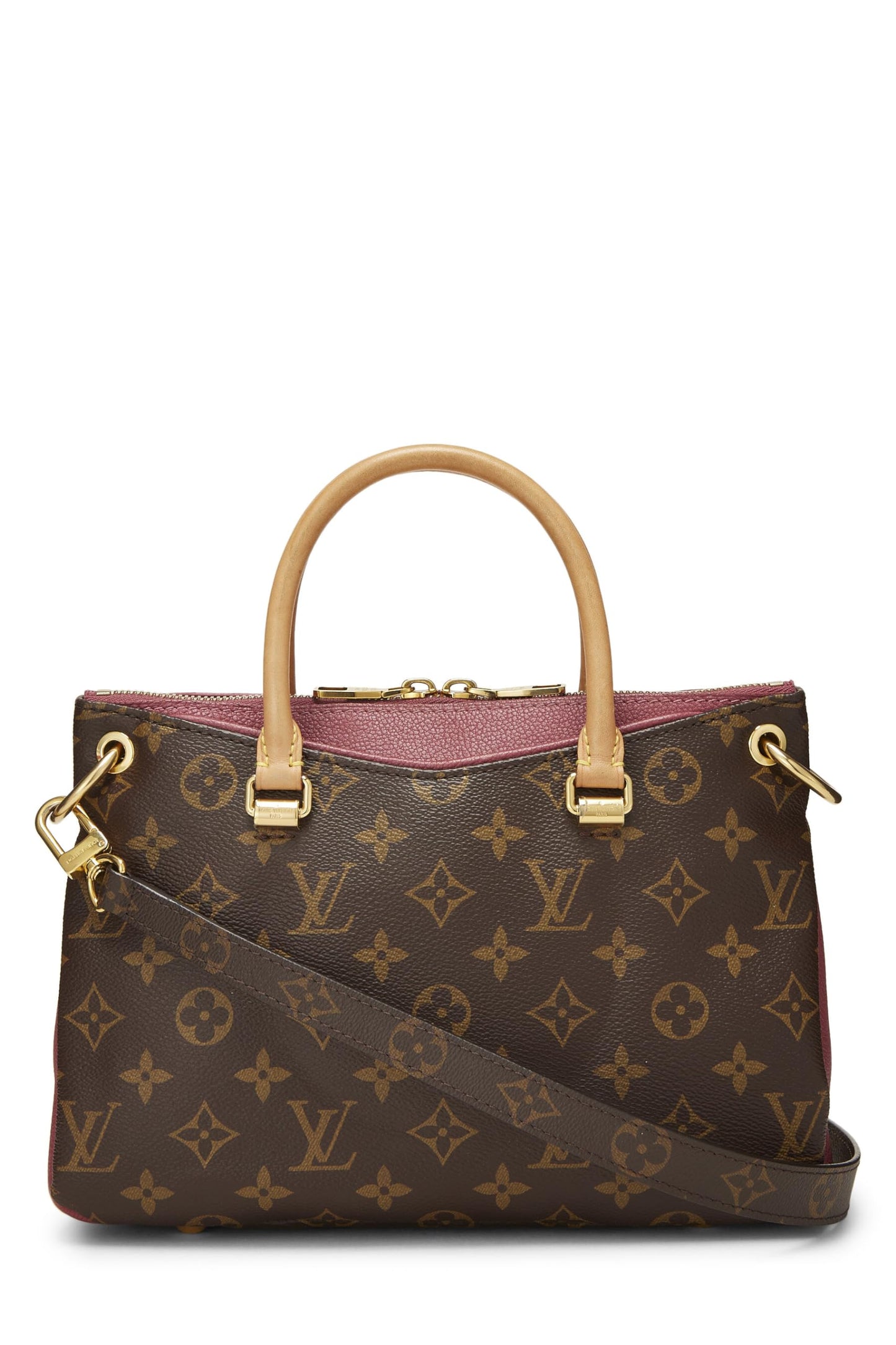 Louis Vuitton, Lona con monograma rosa Pre-Loved Pallas BB NM, Rosa