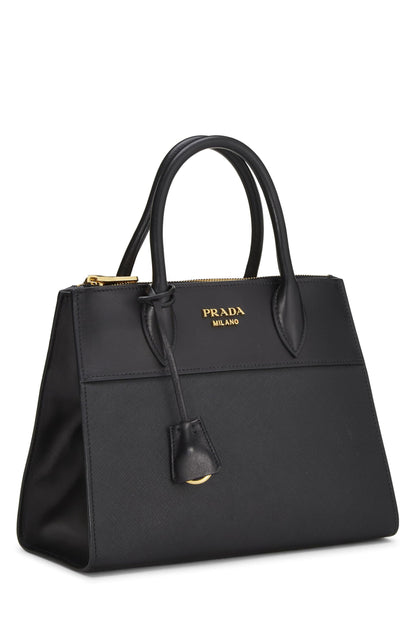 Prada, Pre-Loved Black City Paradigme Handbag Small, Black