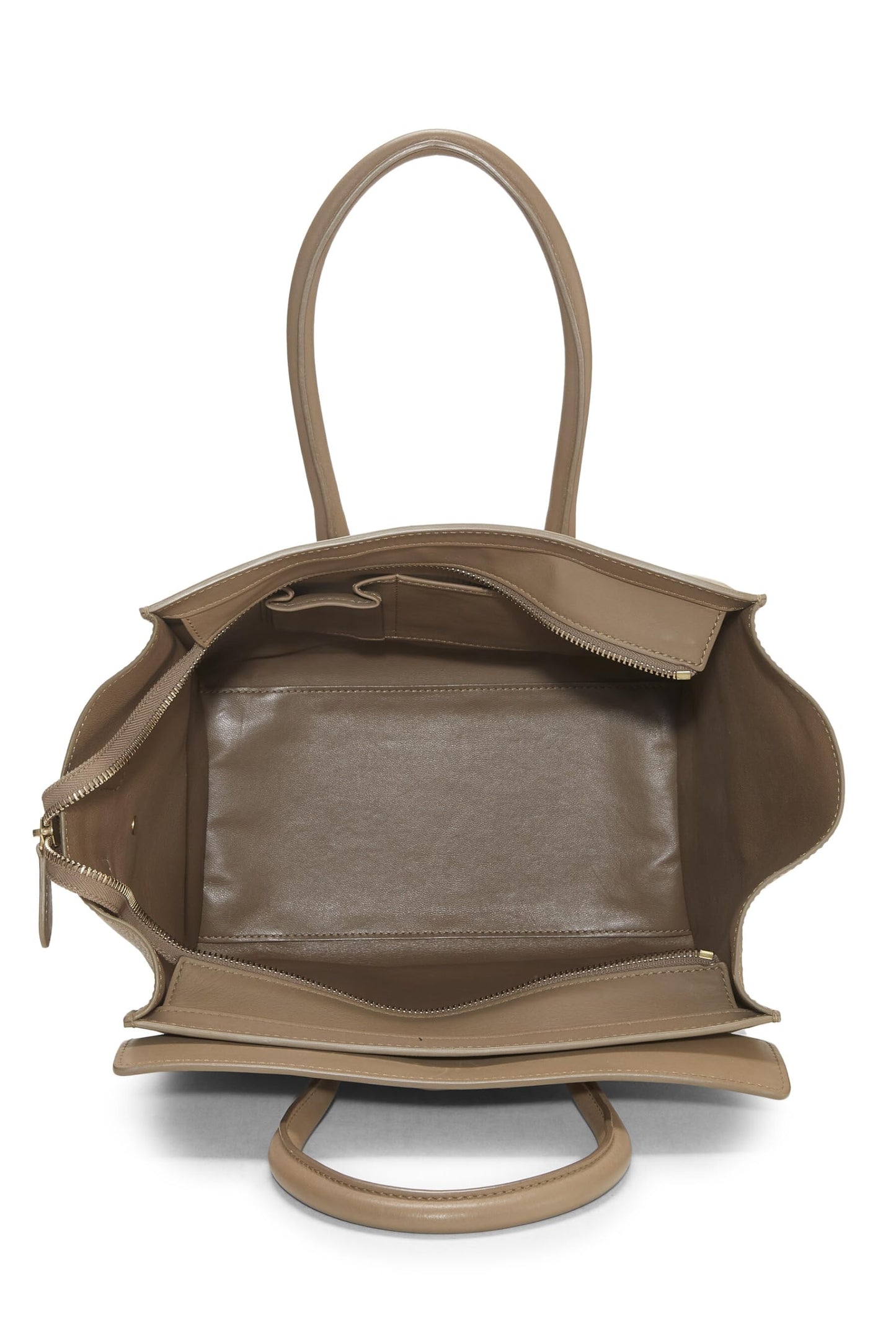 Céline, Pre-Loved Beige Calfskin Luggage Mini, Beige