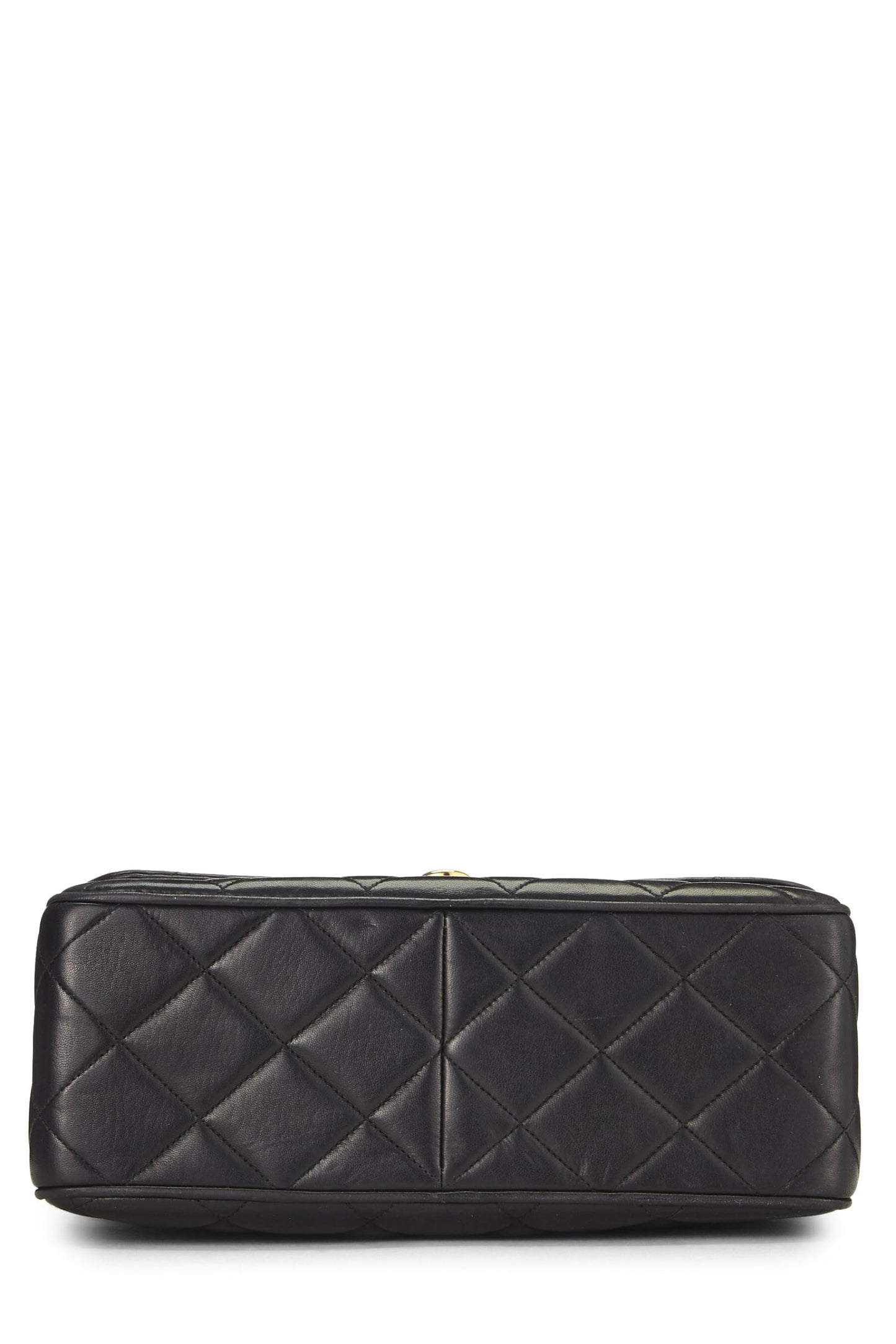 Chanel, Pre-Loved Black Lambskin Big 'CC' Square Flap, Black