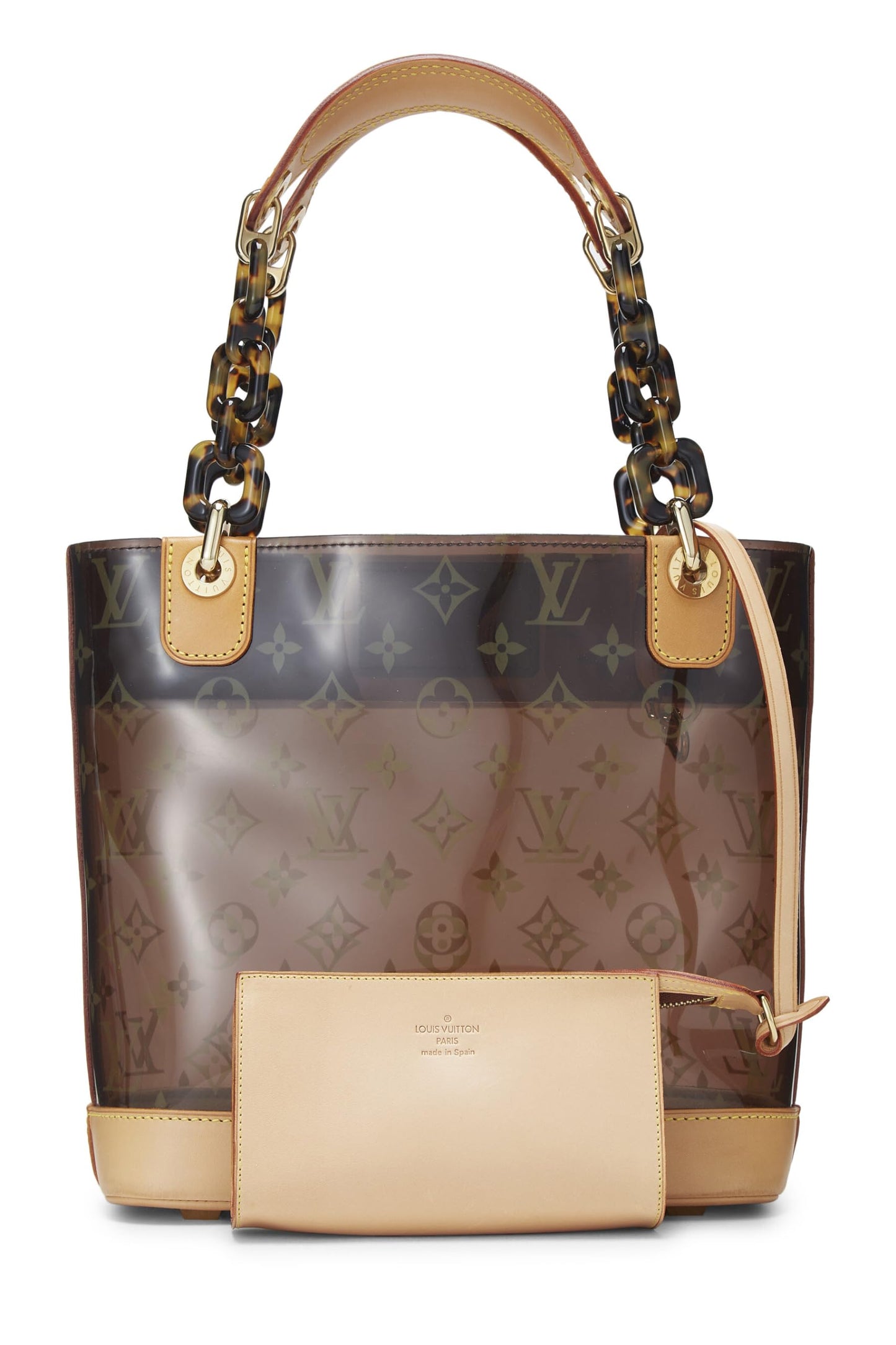 Louis Vuitton, Pre-Loved Monogram Ambre Vinyl Cabas PM, Brown