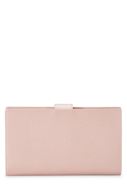 Chanel, portefeuille long Timeless 'CC' Pink Caviar d'occasion, rose