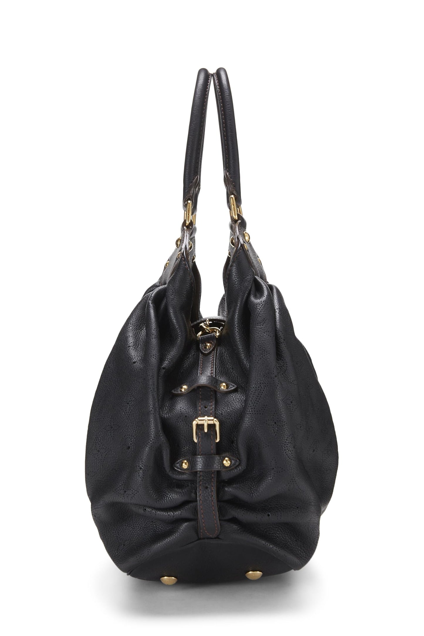 Louis Vuitton, Pre-Loved Black Monogram Mahina Large, Black