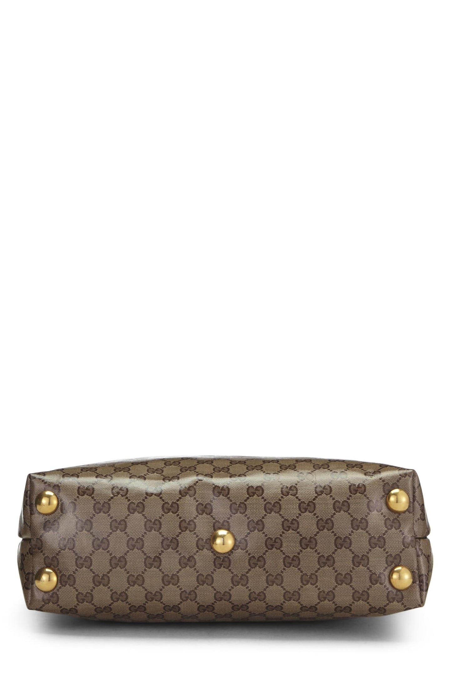 Gucci, sac fourre-tout en toile à cristaux GG marron d'occasion, marron