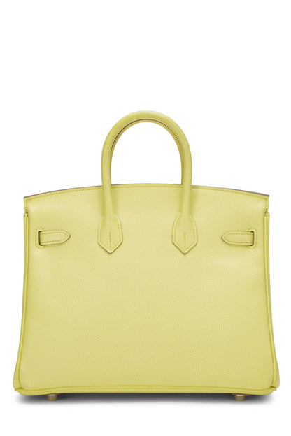 Hermès, Pre-Loved Lime Epsom Birkin 25, Lime