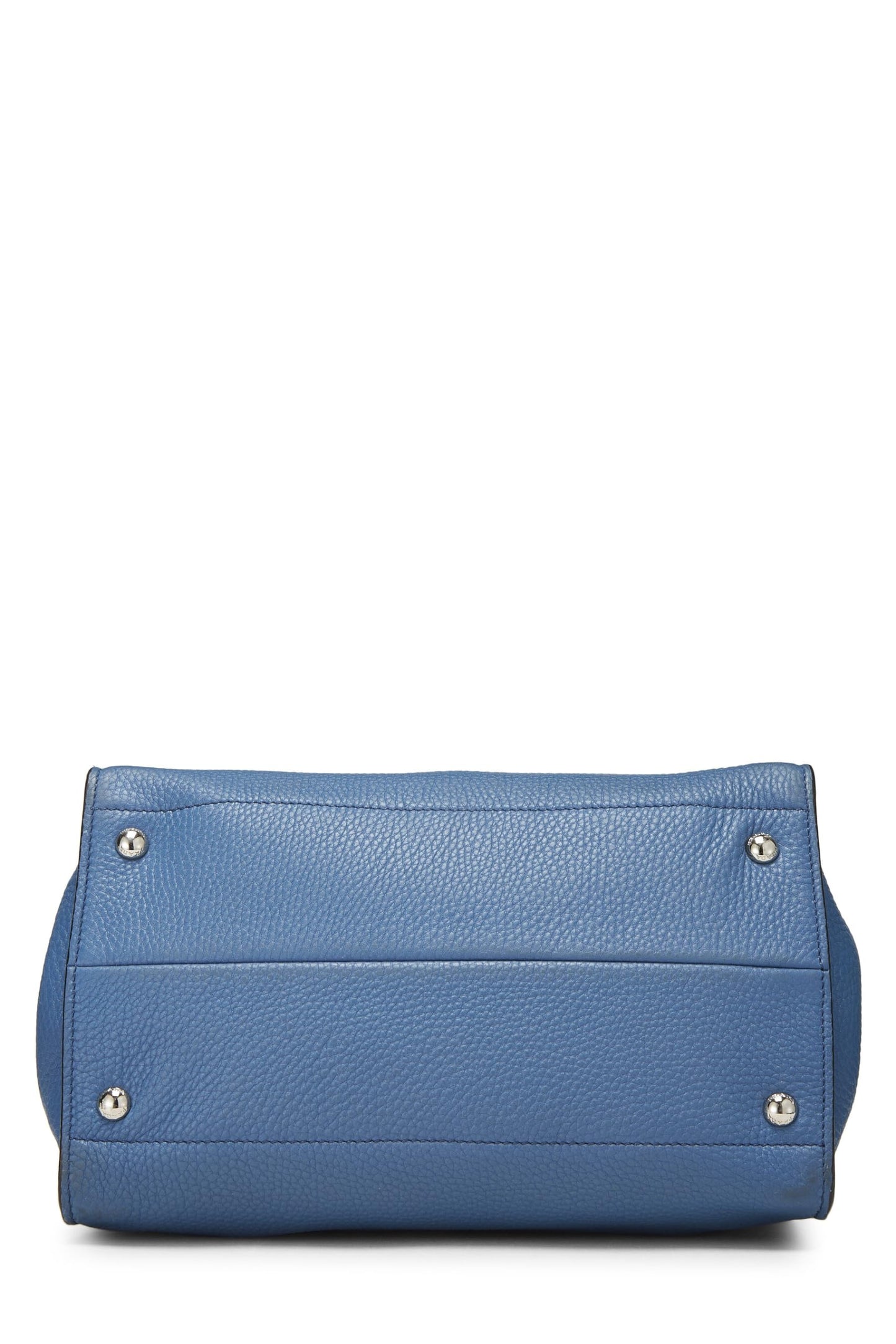 Prada, Pre-Loved Blue Vitello Daino Convertible Tote, Blue