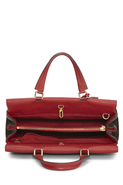 Louis Vuitton, Venus de lona con monograma rojo Pre-Loved, Rojo