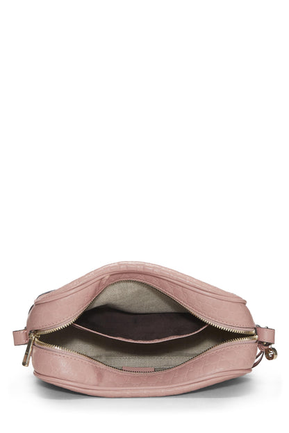 Gucci, Bandolera Bree de cuero Microguccissima rosa de Pre-Loved, Rosa