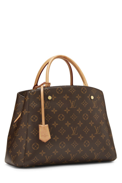 Louis Vuitton, Montaigne MM en toile monogram d'occasion, marron