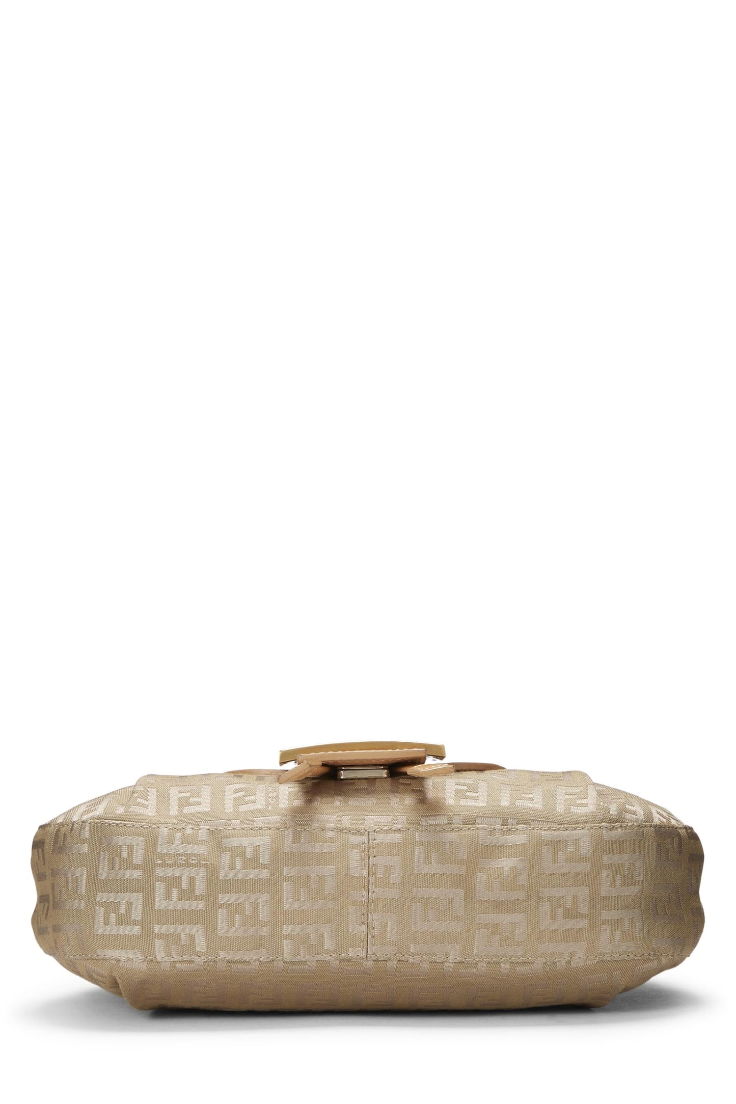 Fendi, Bolso de hombro tipo calabacín de nailon beige Pre-Loved, Beige