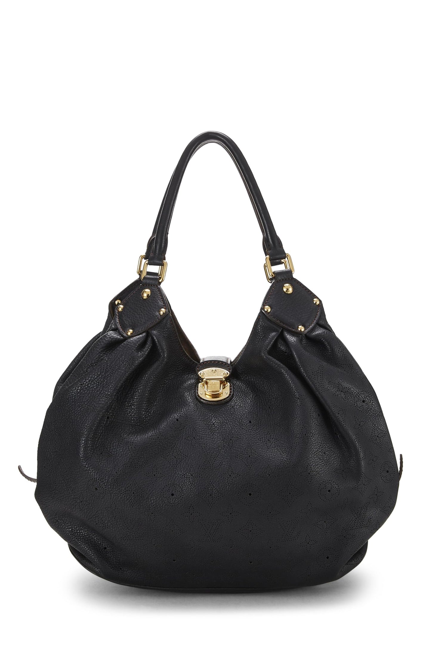 Louis Vuitton, Pre-Loved Black Monogram Mahina Large, Black