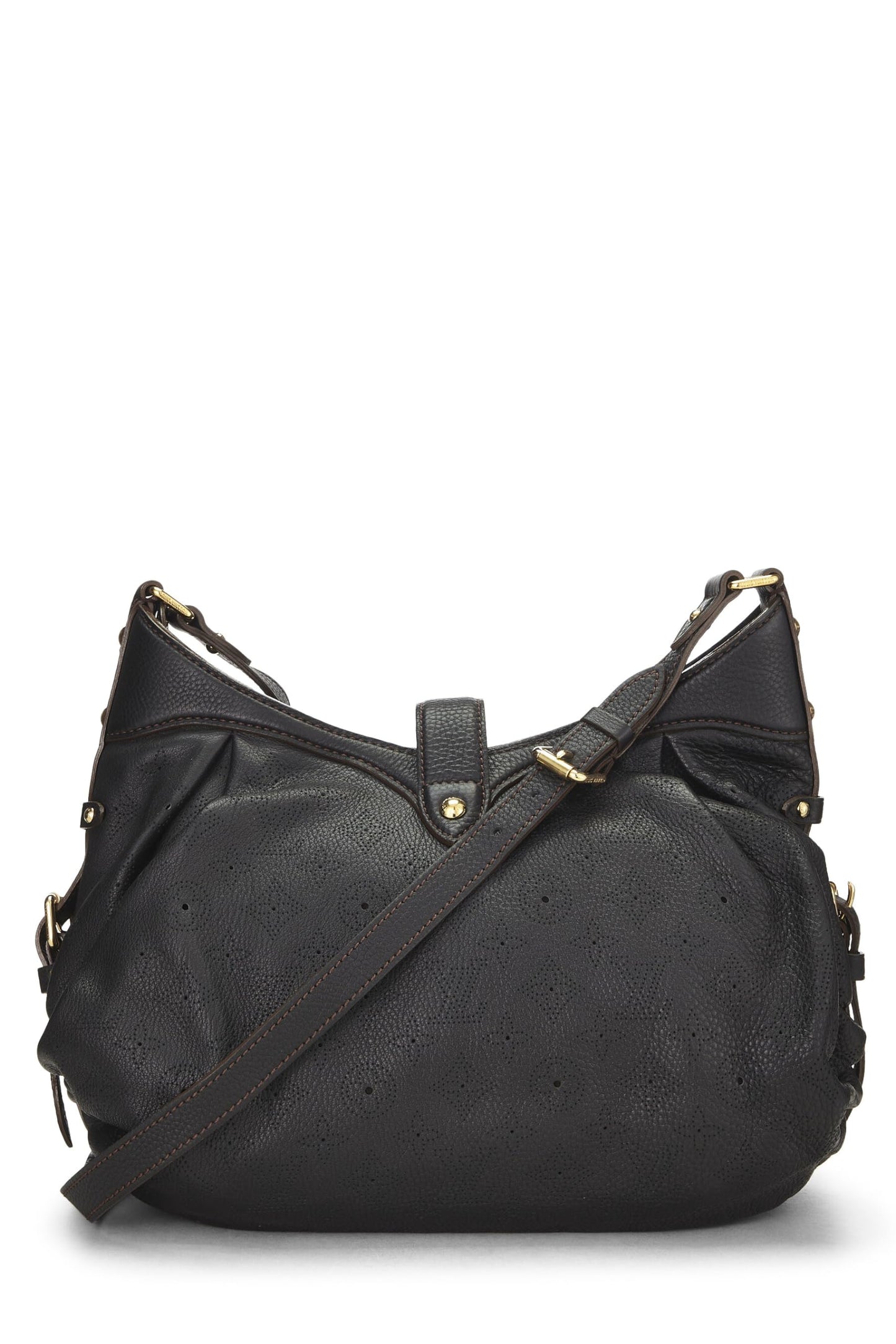 Louis Vuitton, sac à main en cuir Mahina XS noir monogrammé d'occasion, noir