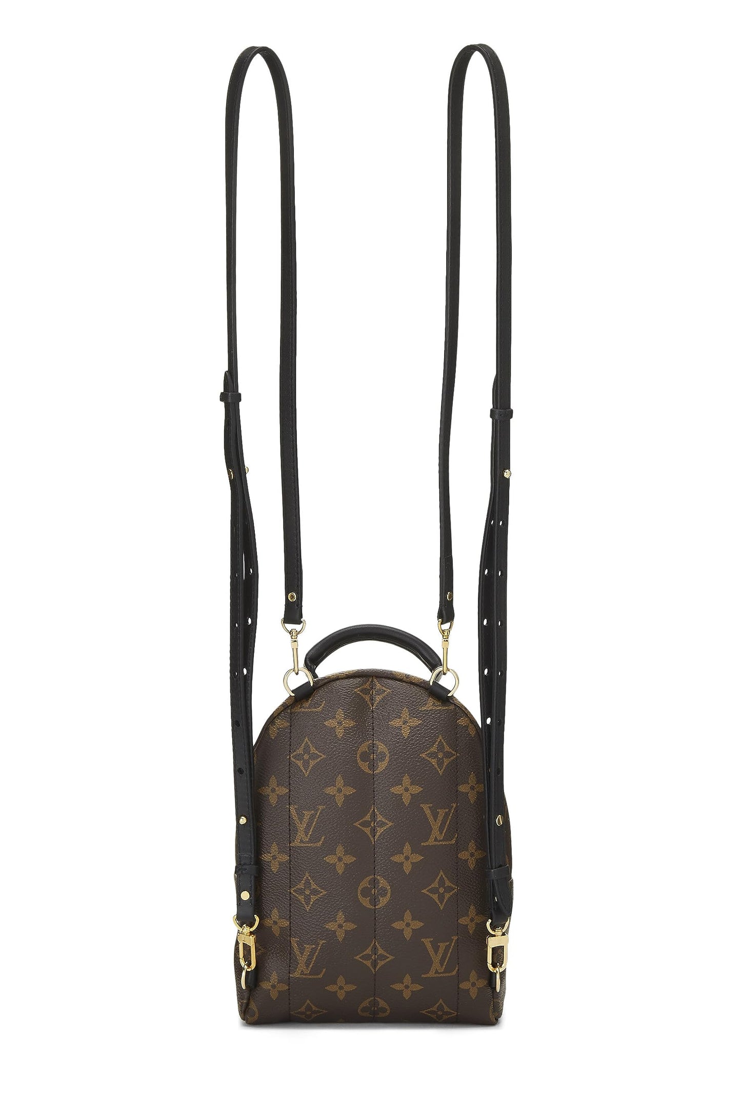 Louis Vuitton, sac à dos Palm Springs Mini en toile Monogram d'occasion, marron