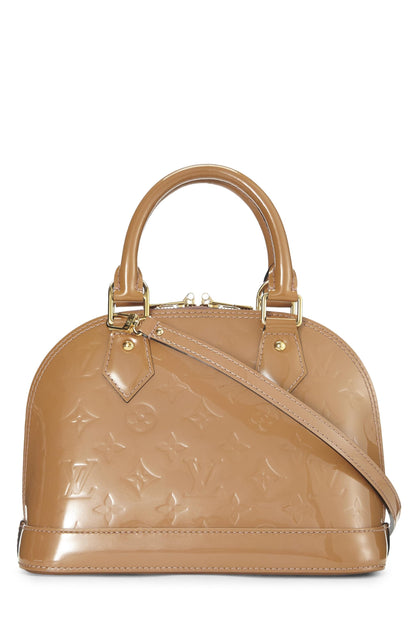 Louis Vuitton, Pre-Loved Noisette Monogram Vernis Alma BB, Beige