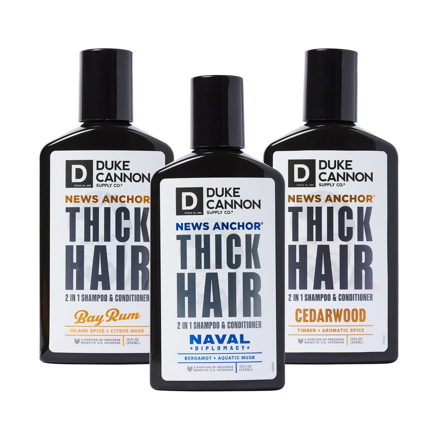 Duke Cannon News Anchor 2-in-1 Hairwash Variety Pack - 3 Pack