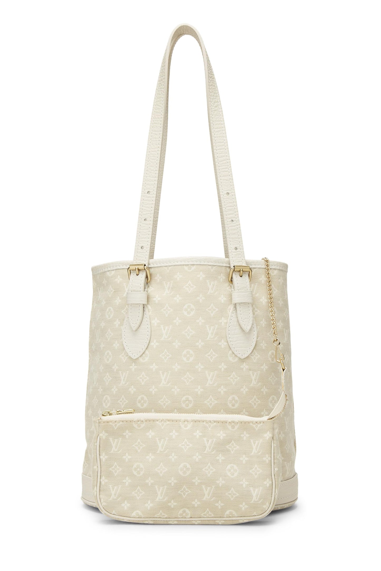 Louis Vuitton, Mini Lin Bucket PM Beige Monogram d'occasion, Beige