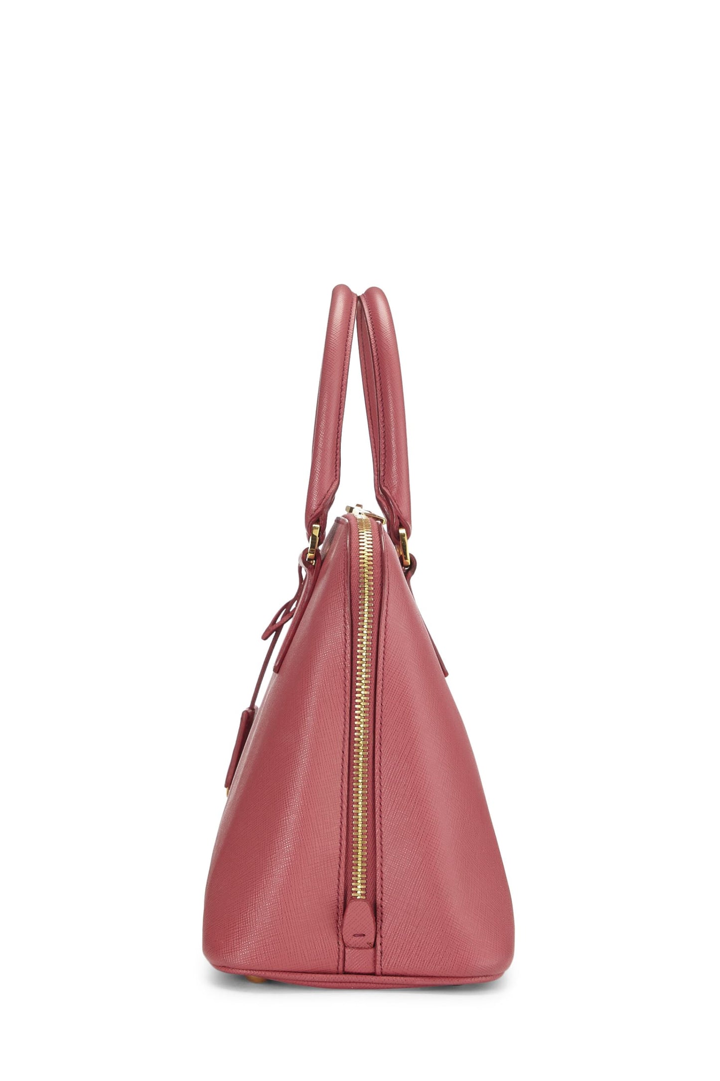 Prada, Pre-Loved Pink Saffiano Promenade mediano, rosa