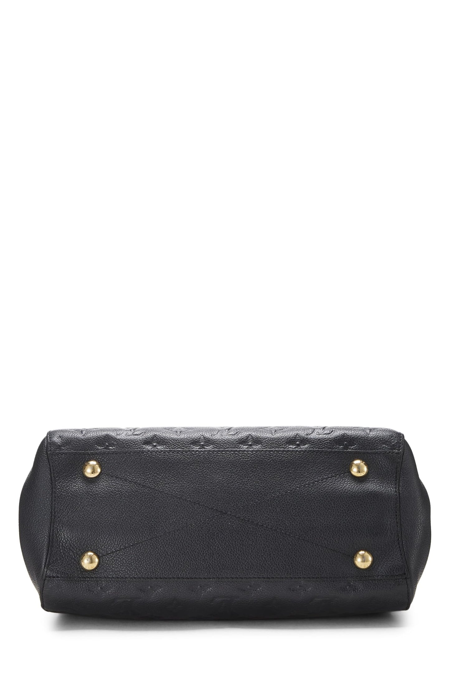 Louis Vuitton, Monograma negro Pre-Loved Empreinte Montaigne MM, Negro