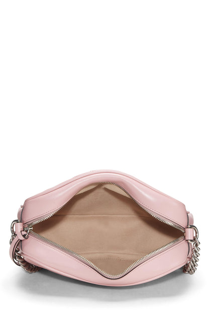 Gucci, sac à bandoulière GG Marmont en cuir rose d'occasion, petit modèle, rose