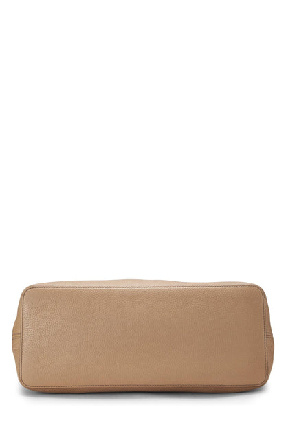 Gucci, sac à main convertible Soho Hobo Large en cuir beige d'occasion, beige