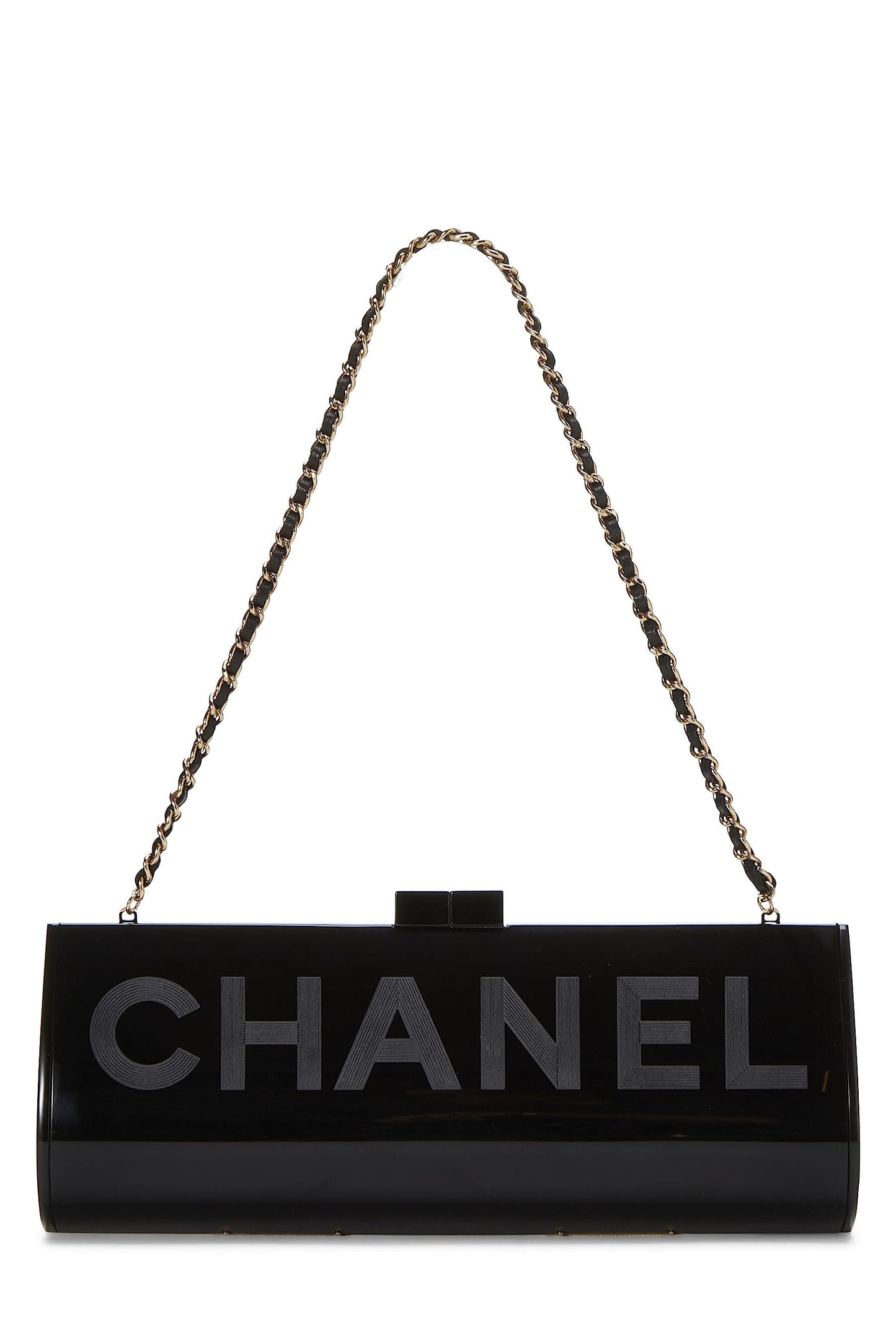 Chanel, Pre-Loved Black Lucite Evening Bag, Black